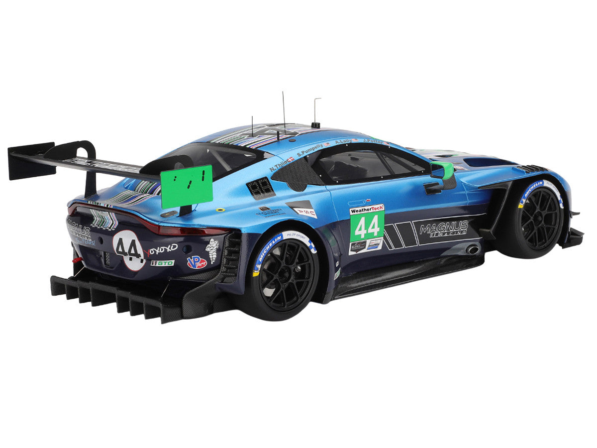 Aston Martin Vantage GT3 EVO #44 Andy Lally - John Potter - Spencer Pumpelly - Nicki Thiim "Magnus Racing" IMSA "24 Hours of Daytona" (2025) 1/18 Model Car by Top Speed Top Speed