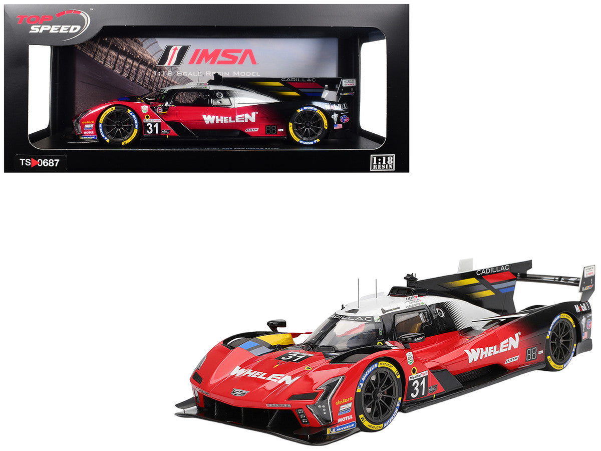 Cadillac V-Series.R #31 Jack Aitken - Felipe Drugovich - Frederik Vesti - Earl Bamber "Cadillac Whelen" IMSA "24 Hours of Daytona" (2025) 1/18 Model Car by Top Speed Top Speed