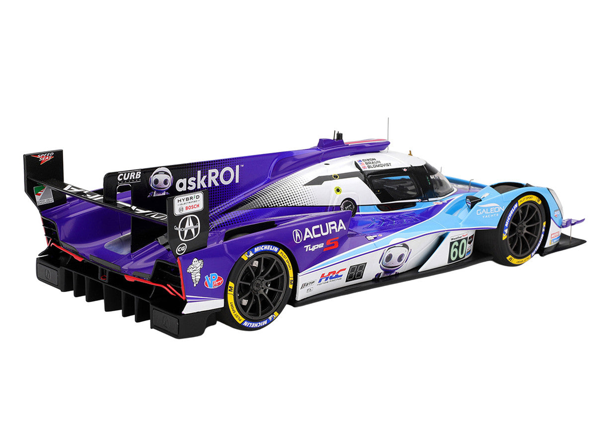 Acura ARX-06 GTP #60 Tom Blomqvist - Colin Braun - Scott Dixon "Acura Meyer Shank Racing with Curb-Agajanian" IMSA "12 Hours of Sebring" (2025) 1/18 Model Car by Top Speed Top Speed