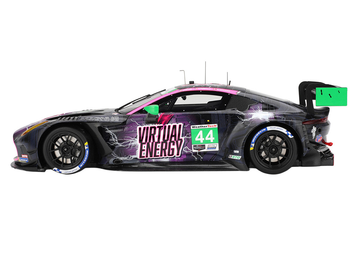 Aston Martin Vantage GT3 EVO #44 John Potter - Spencer Pumpelly - Marco Sorensen "Magnus Racing" IMSA "Six Hours of The Glen (Watkins Glen)" (2025) 1/18 Model Car by Top Speed Top Speed