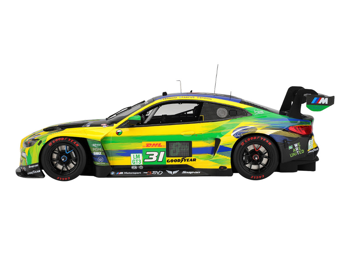 BMW M4 GT3 EVO #31 Pedro Ebrahim - Augusto Farfus - Yasser Shahin "The Bend Team WRT" WEC "6 Hours of Sao Paulo" (2025) 1/18 Model Car by Top Speed Top Speed