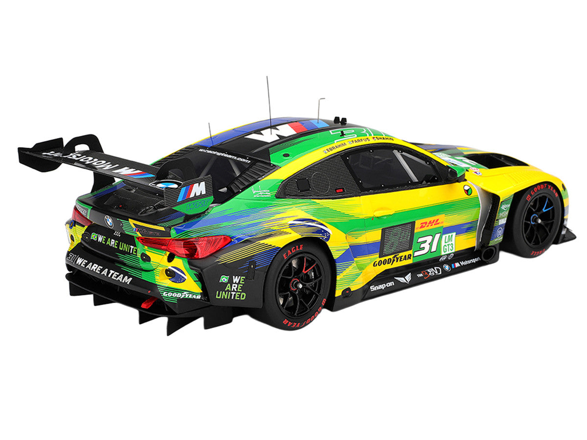BMW M4 GT3 EVO #31 Pedro Ebrahim - Augusto Farfus - Yasser Shahin "The Bend Team WRT" WEC "6 Hours of Sao Paulo" (2025) 1/18 Model Car by Top Speed Top Speed