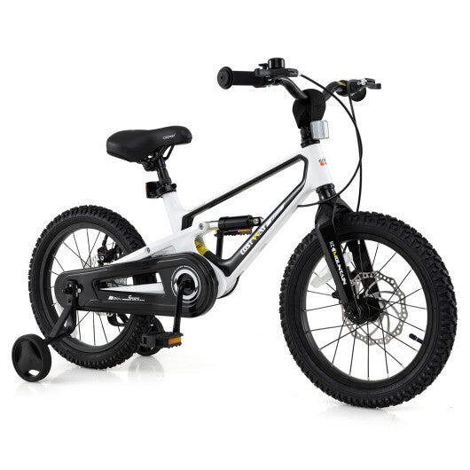 16 Inch Kids Bike Magnesium Alloy Bicycle Adjustable for Aged 4 to 7-16 inches