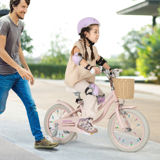 Only $9.90! 6 in 1 Kids Bicycle Protective Gear Set Pink W2B