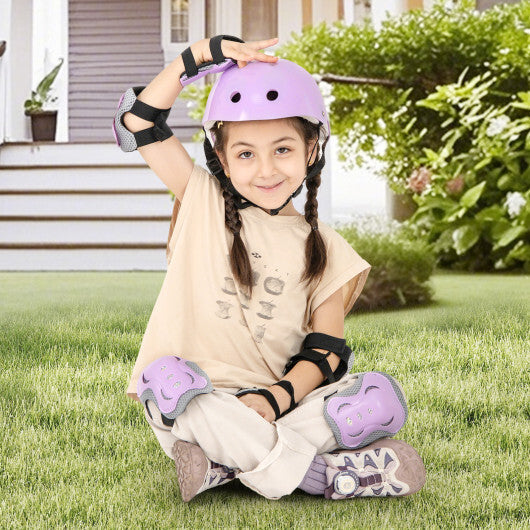 Only $9.90! 6 in 1 Kids Bicycle Protective Gear Set Pink W2B