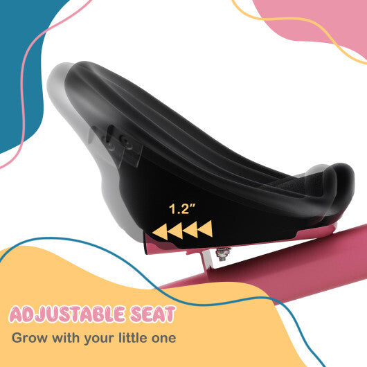 Toddler Tricycle with Adjustable Seat and Storage Baskets for 1.5-5 Years Old-White W2B