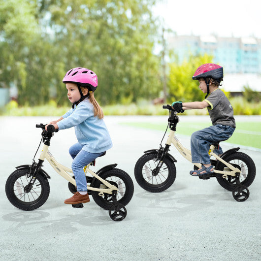 12 Inches Kids Bike Sport Bicycle with Removable Training Wheels - Size: 12 inches W2B