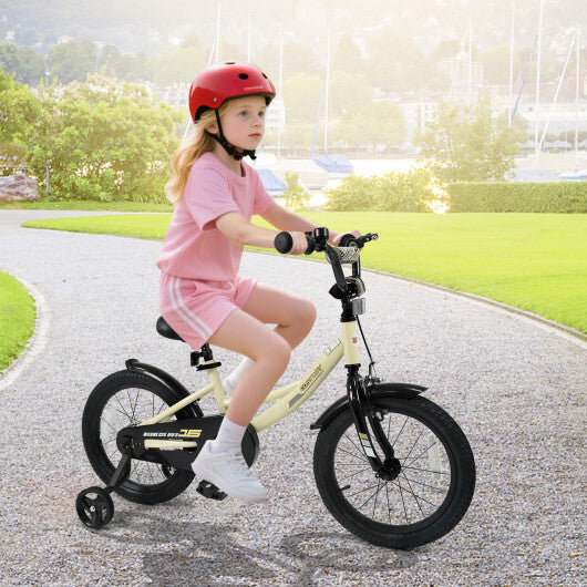 16 Inches Kids Bike Sport Bicycle with Removable Training Wheels - Size: 16 inches W2B