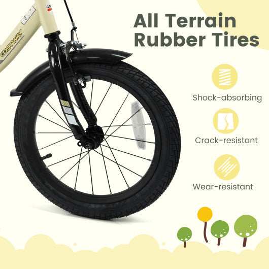 16 Inches Kids Bike Sport Bicycle with Removable Training Wheels - Size: 16 inches W2B