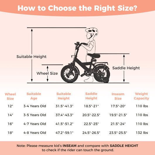 16 Inch Kids Bike Adjustable for 3-8 Years Old Children Pink - Stars & Moon - Color: Pink - Size: 16 inches W2B