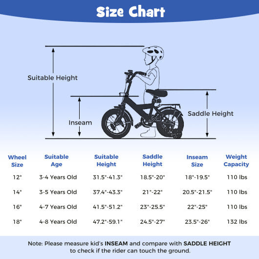 18-Inch Kids Bike with Removable Training Wheels Navy - Brave Hero - Color: Navy - Size: 18 inches W2B