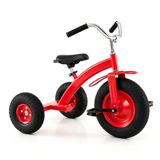 Kids Carbon Steel?Bike with 15 Inch Inflatable Rubber Tires-Green W2B