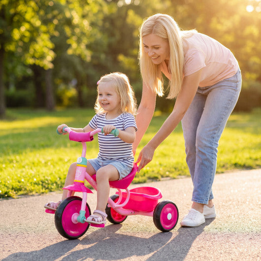 Toddler Tricycle for Boys and Girls 2-5 Years Old  with Removable Rear Storage Basket-Green W2B