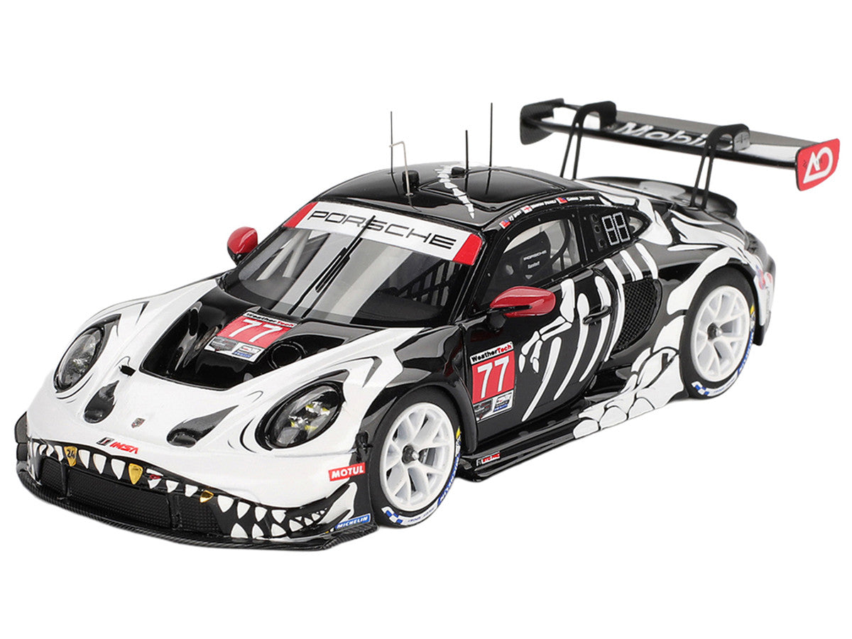 Porsche 911 GT3 R #77 Klaus Bachler - Laurin Heinrich - Michael Christensen "AO Racing Skeleton Rexy" GTD Pro IMSA "Petit Le Mans" (2025) 1/43 Model Car by True Scale Miniatures True Scale Miniatures