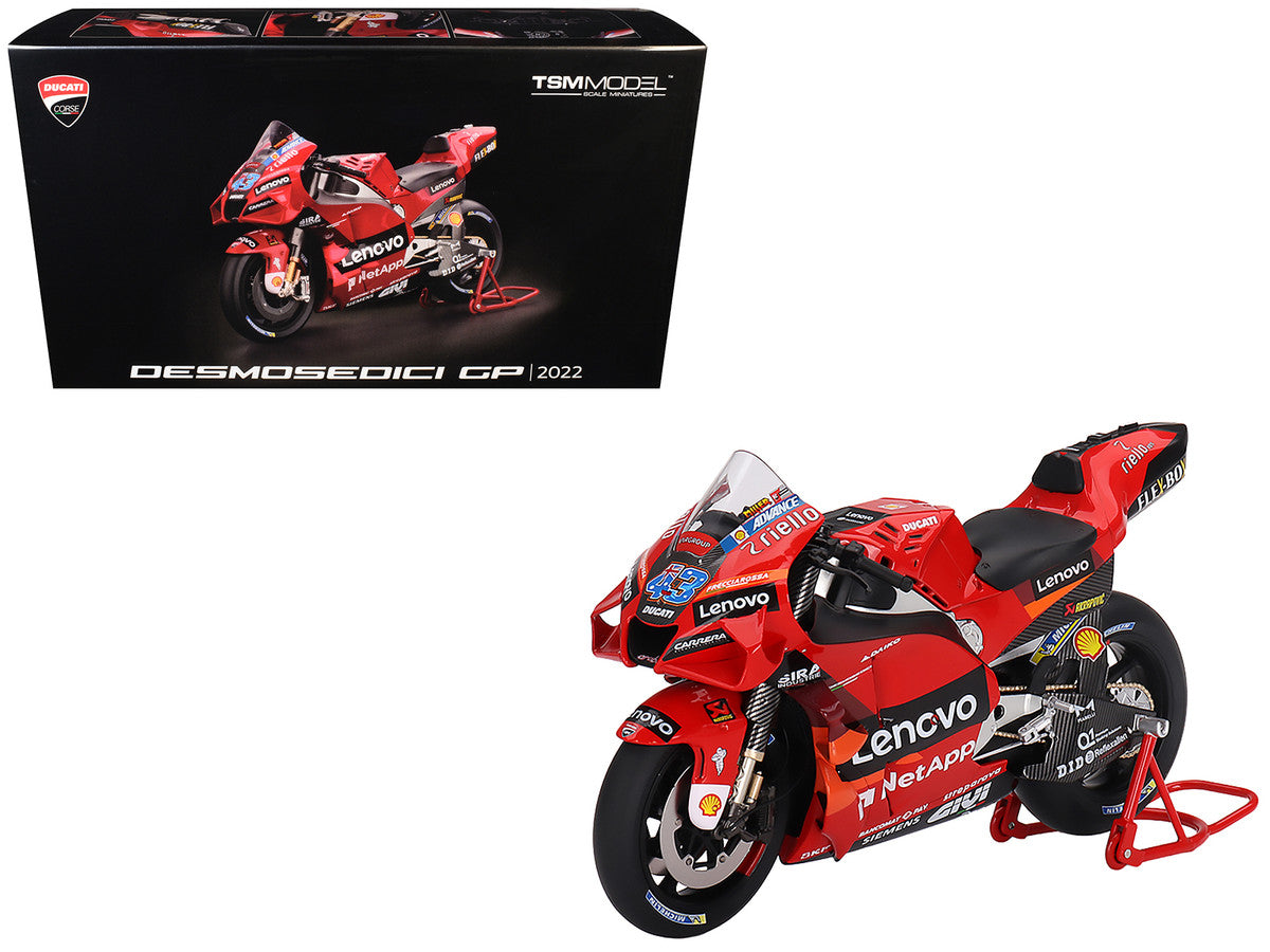 Ducati Desmosedici #43 Jack Miller "Presentation" "MotoGP World Championship" (2022) 1/12 Motorcycle Model by True Scale Miniatures Mini GT