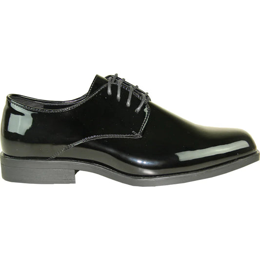 VANGELO Men Dress Shoe TUX-1 Oxford Formal Tuxedo for Prom & Wedding Black Patent Tux-USA