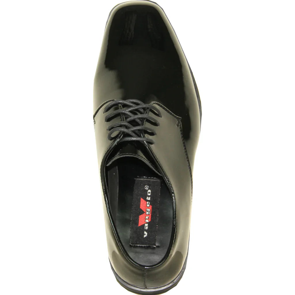 VANGELO Men Dress Shoe TUX-1 Oxford Formal Tuxedo for Prom & Wedding Black Patent Tux-USA