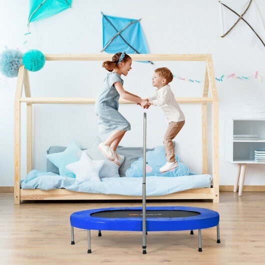 2-Person Foldable Mini Kids Fitness Rebounder Trampoline-Blue W2B