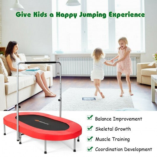 2-Person Foldable Mini Kids Fitness Rebounder Trampoline-Blue W2B