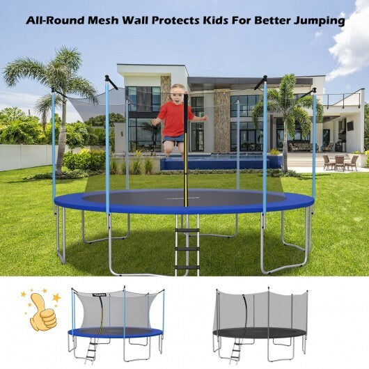 Replacement Weather-Resistant Trampoline Safety Enclosure Net-8 ft W2B