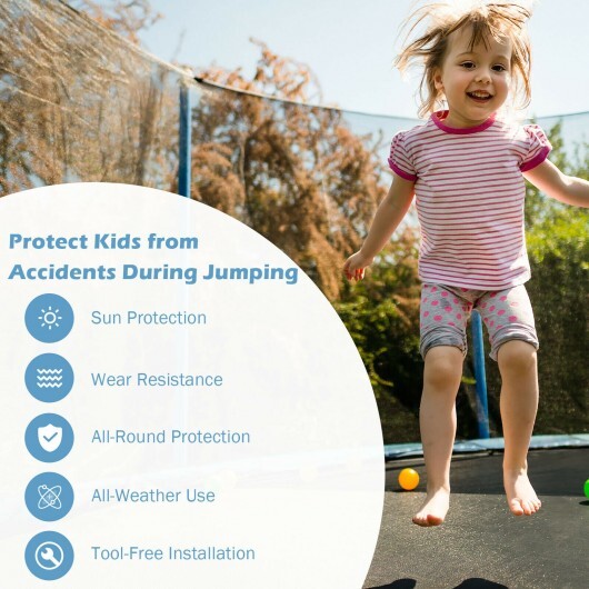 Replacement Weather-Resistant Trampoline Safety Enclosure Net-8 ft W2B