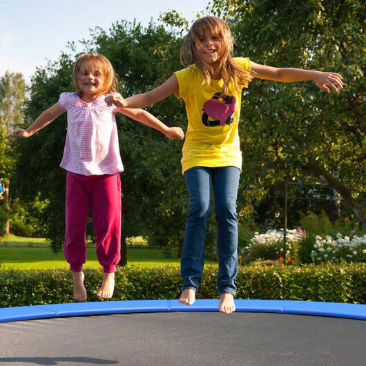 16 Feet Waterproof and Tear-Resistant Universal Trampoline Safety Pad Spring Cover-Blue W2B