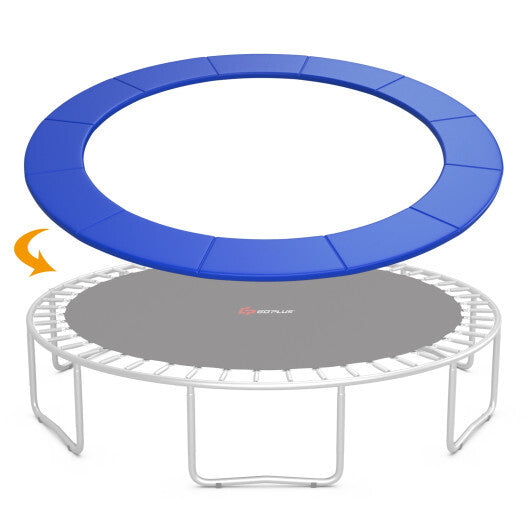 12 Feet Waterproof and Tear-Resistant Universal Trampoline Safety Pad Spring Cover-Multicolor W2B