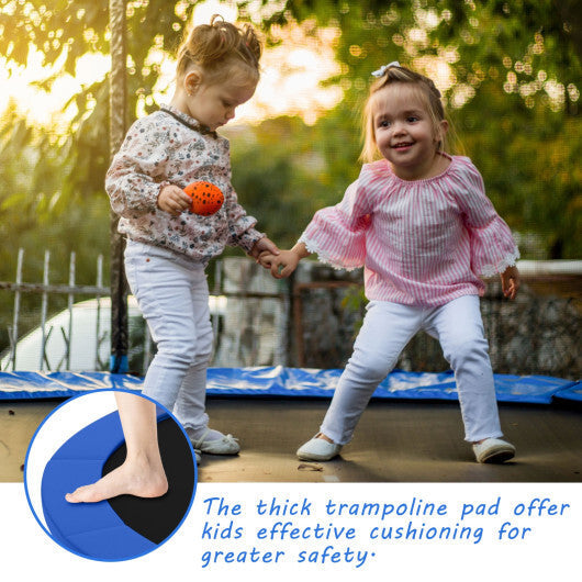 8 Feet Trampoline Spring Safety Cover without Holes-Multicolor W2B