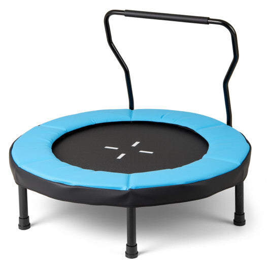 40 Inch Trampoline for Kids Indoor Outdoor Fitness Trampoline-Blue W2B