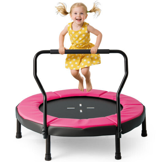 40 Inch Trampoline for Kids Indoor Outdoor Fitness Trampoline-Blue W2B