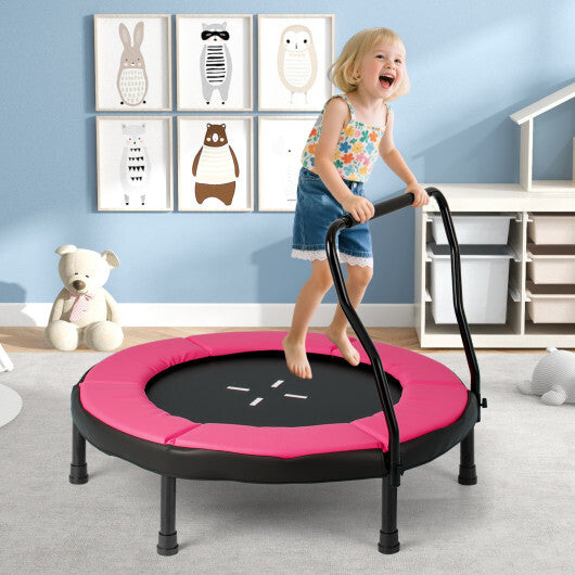 40 Inch Trampoline for Kids Indoor Outdoor Fitness Trampoline-Blue W2B