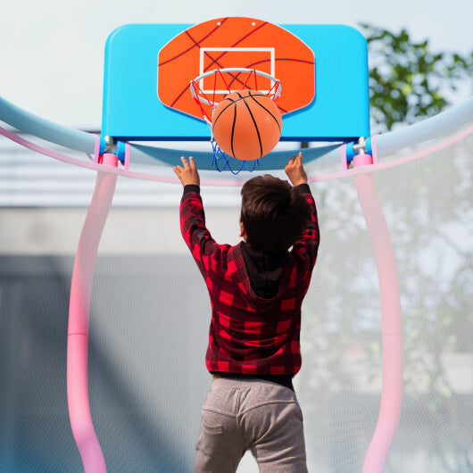Kids Trampoline Indoor & Outdoor Pumpkin Trampoline-Pink