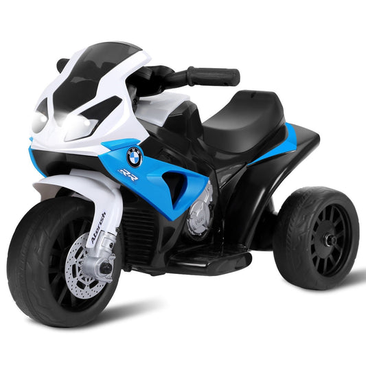6V Kids 3 Wheels Riding BMW Licensed Electric Motorcycle-Blue - Color: Blue W2B