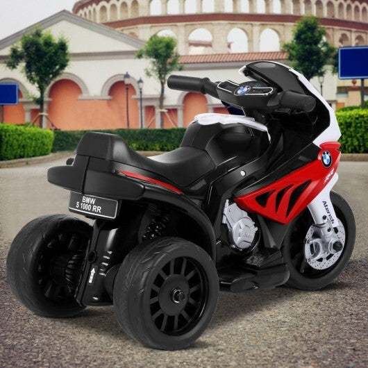 6V Kids 3 Wheels Riding BMW Licensed Electric Motorcycle-Red - Color: Red W2B