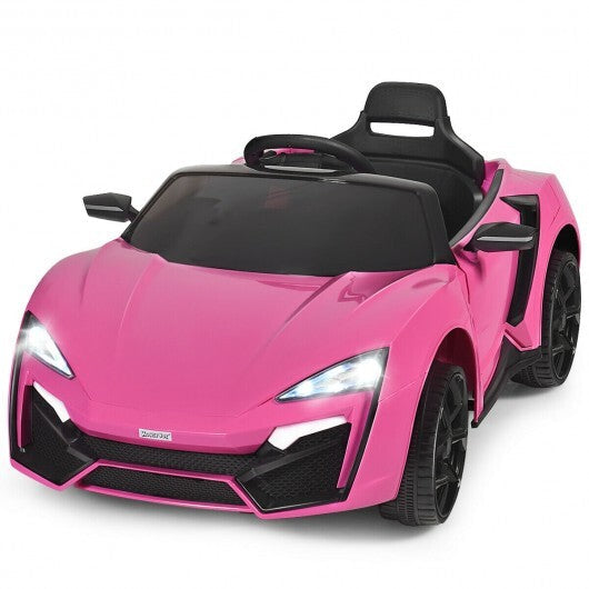 12V 2.4G RC Electric Vehicle with Lights-Pink W2B