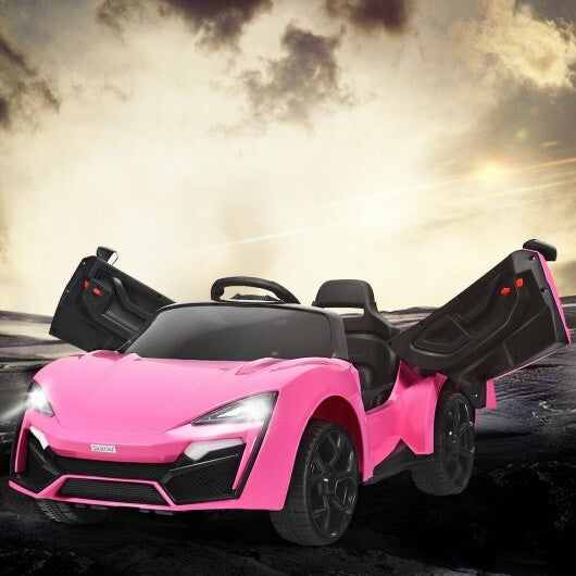 12V 2.4G RC Electric Vehicle with Lights-Pink W2B