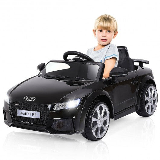 12V Kids Electric Ride on Car with Remote Control and Music Function-Black