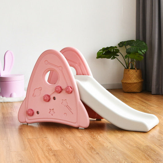 Freestanding Baby Slide Indoor First Play Climber Slide Set for Boys Girls -Blue W2B