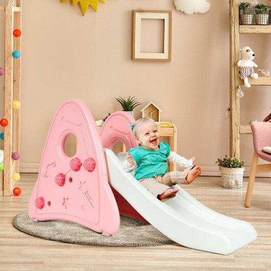 Freestanding Baby Slide Indoor First Play Climber Slide Set for Boys Girls -Blue W2B