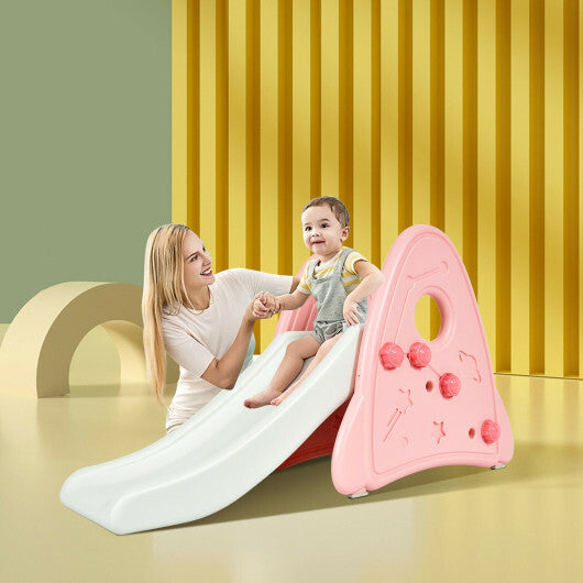 Freestanding Baby Slide Indoor First Play Climber Slide Set for Boys Girls -Blue W2B
