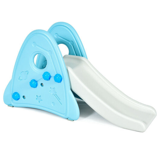 Freestanding Baby Slide Indoor First Play Climber Slide Set for Boys Girls -Blue W2B