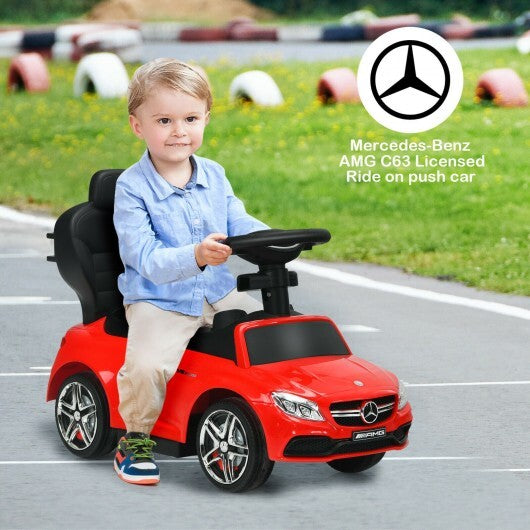 3-in-1 Mercedes Benz Ride-on Toddler Sliding Car-Blue