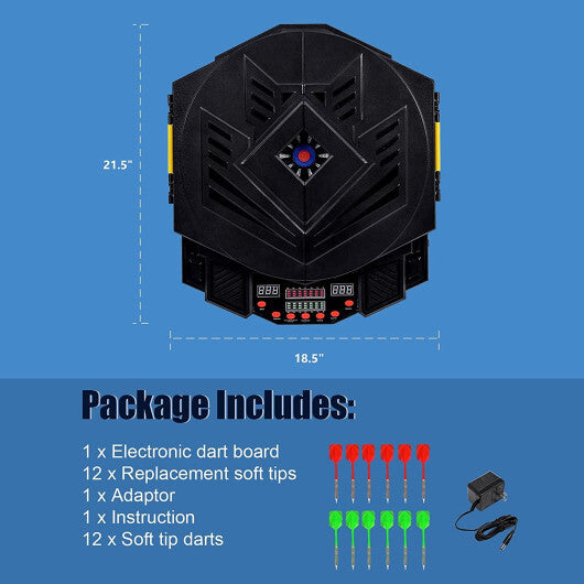 Professional Electronic Dartboard Set with LCD Display W2B