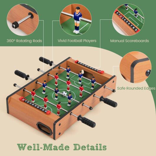 20 Inch Indoor Competition Game Soccer Table - Color: Brown W2B