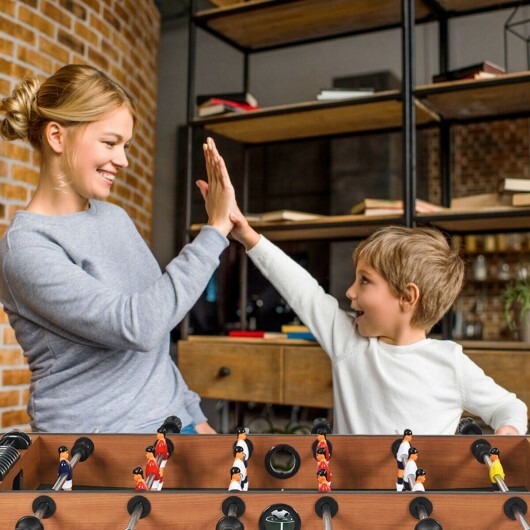 4-in-1 Combo Game Table Set Foosball Table with Billiards and Hockey W2B