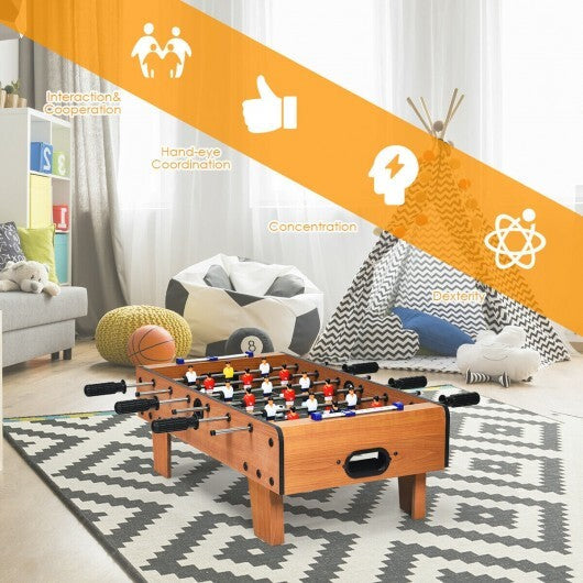 27 Inch Foosball Table Mini Tabletop Soccer Game W2B