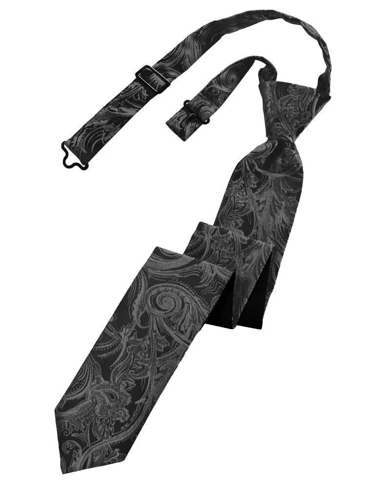 Tapestry Skinny Necktie Pre- Tied Tux-USA