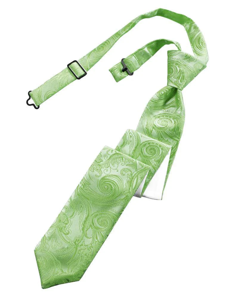 Tapestry Skinny Necktie Pre- Tied Tux-USA