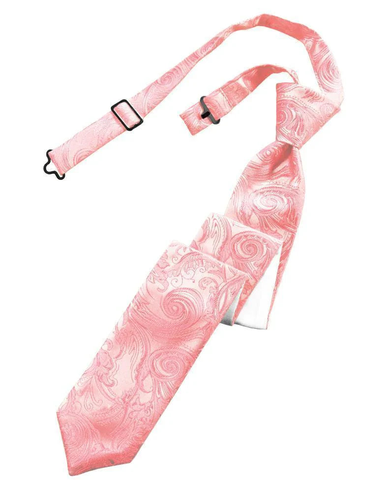 Tapestry Skinny Necktie Pre- Tied Tux-USA