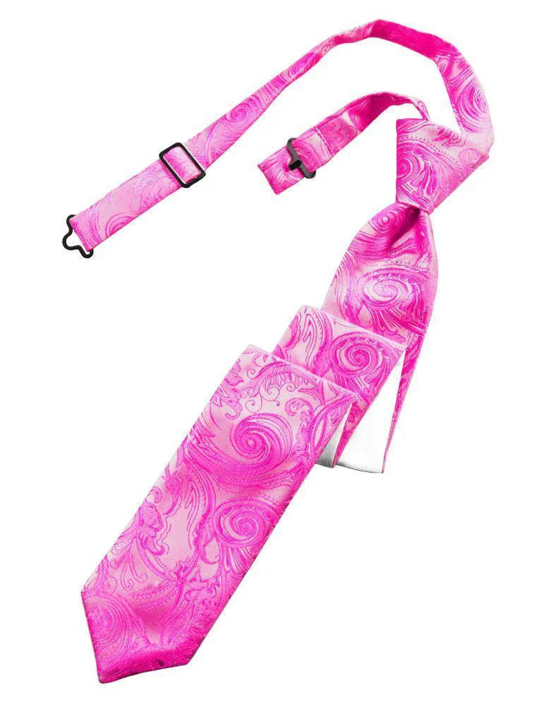 Tapestry Skinny Necktie Pre- Tied Tux-USA